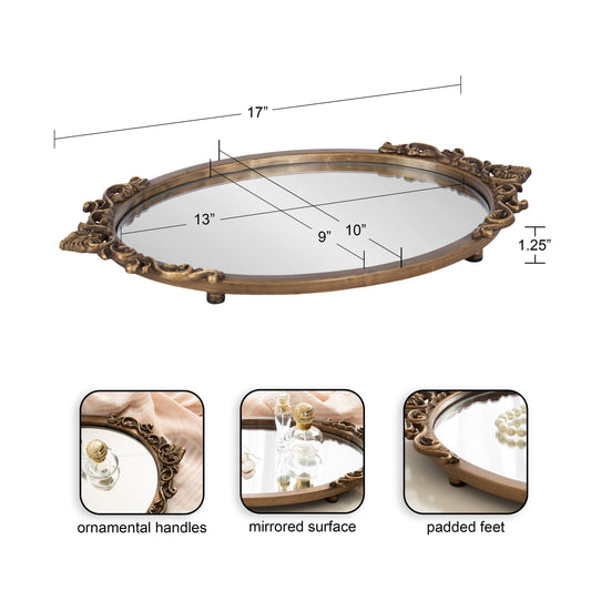 Arendahl Mirrored Decorative Tray