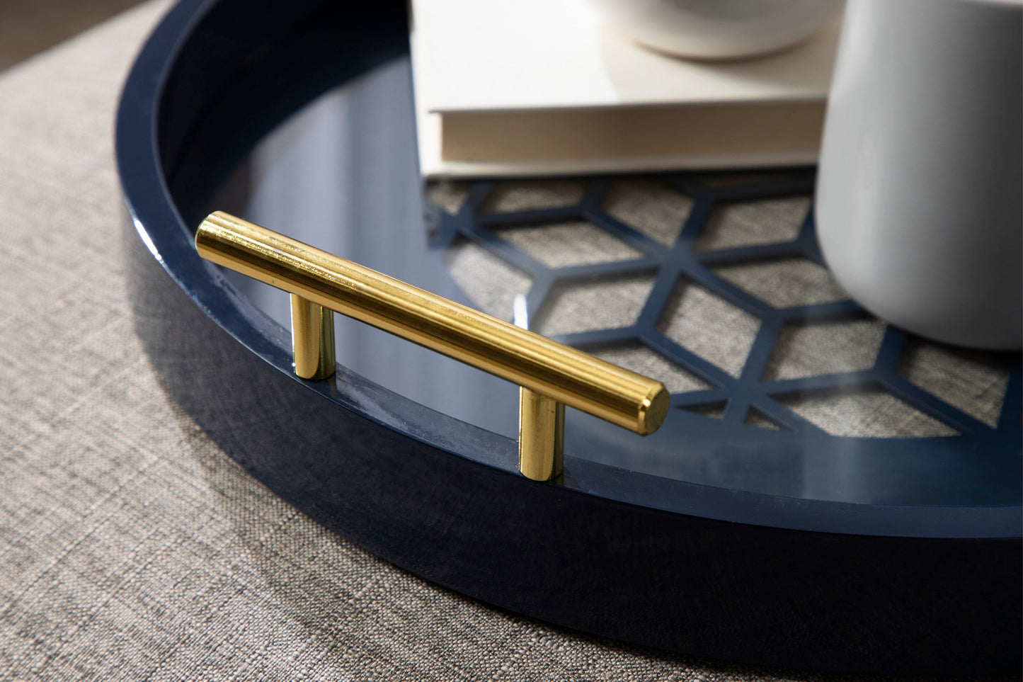 Caspen Round Decorative Tray