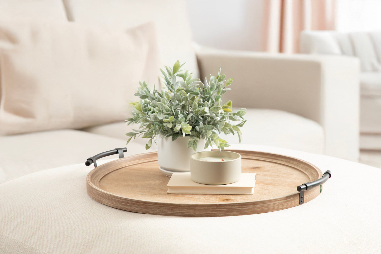 Bruillet Wood Ottoman Tray