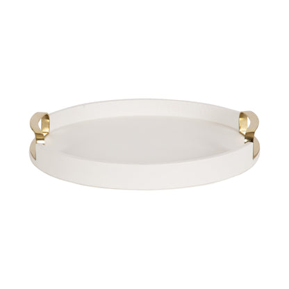 Valeska Round Tray with Handles