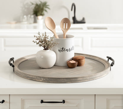 Bruillet Wood Ottoman Tray