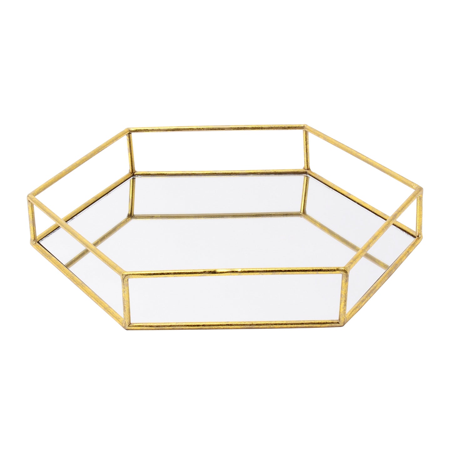 Felicia Nesting Metal Mirrored Decorative Trays