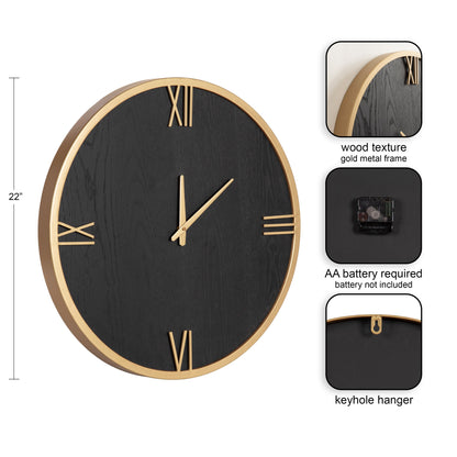 Pronte Wood Wall Clock
