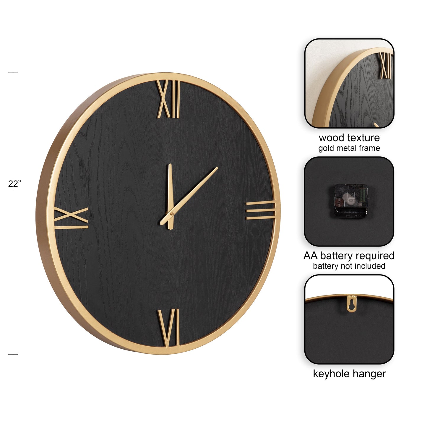 Pronte Wood Wall Clock