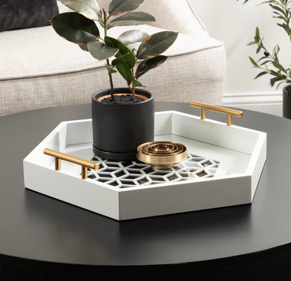 Caspen Hexagon Decorative Tray