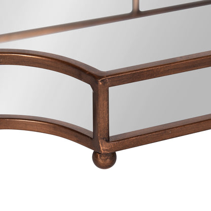 Ciel Metal Mirrored Scalloped Decorative Tray