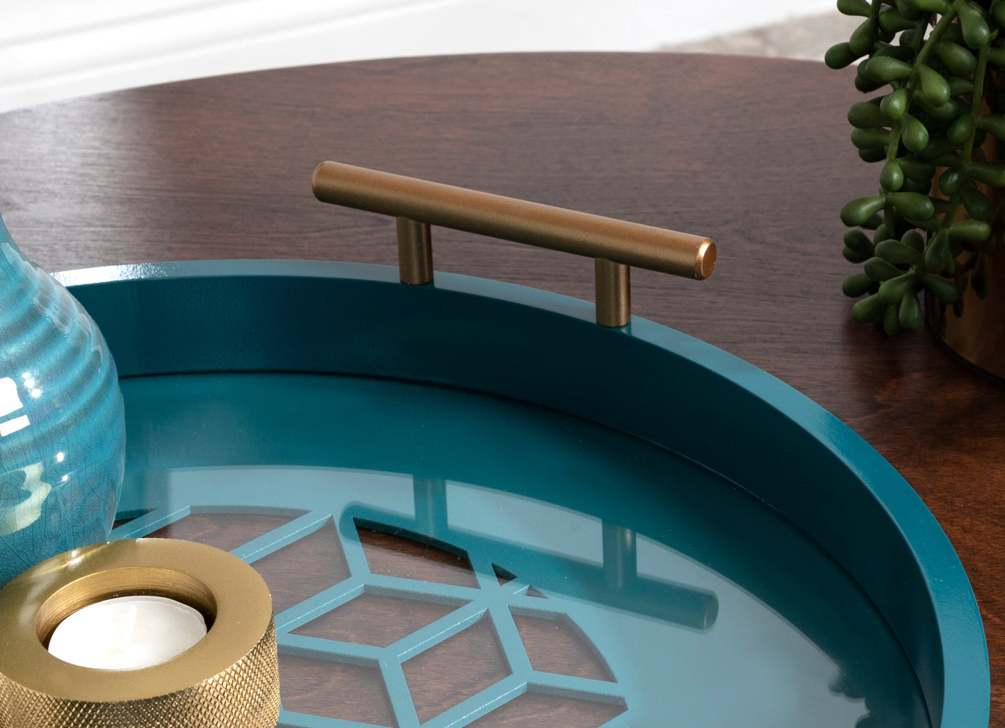 Caspen Round Decorative Tray