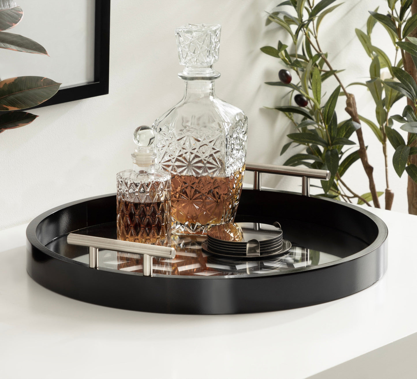 Caspen Round Decorative Tray