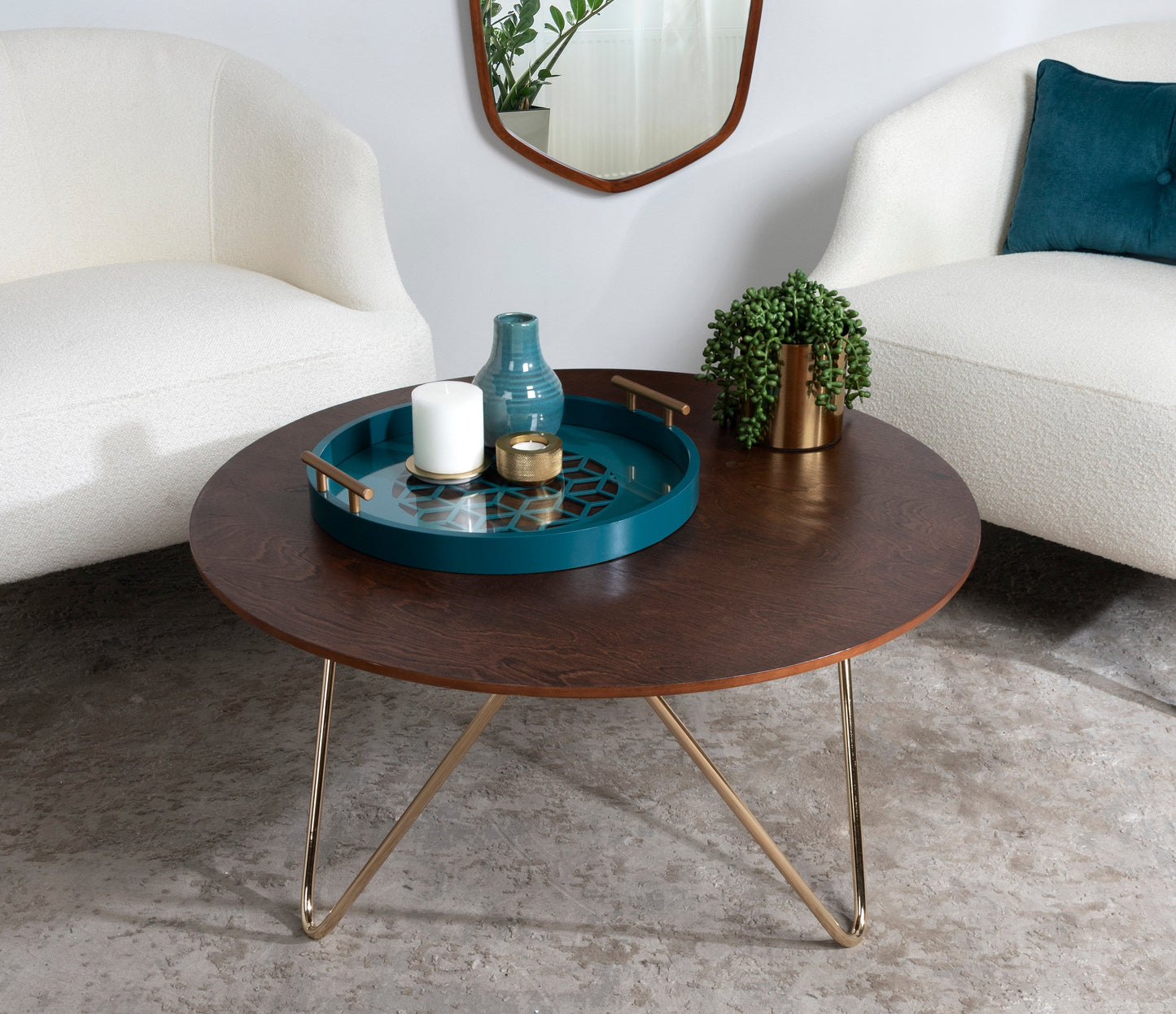 Caspen Round Decorative Tray