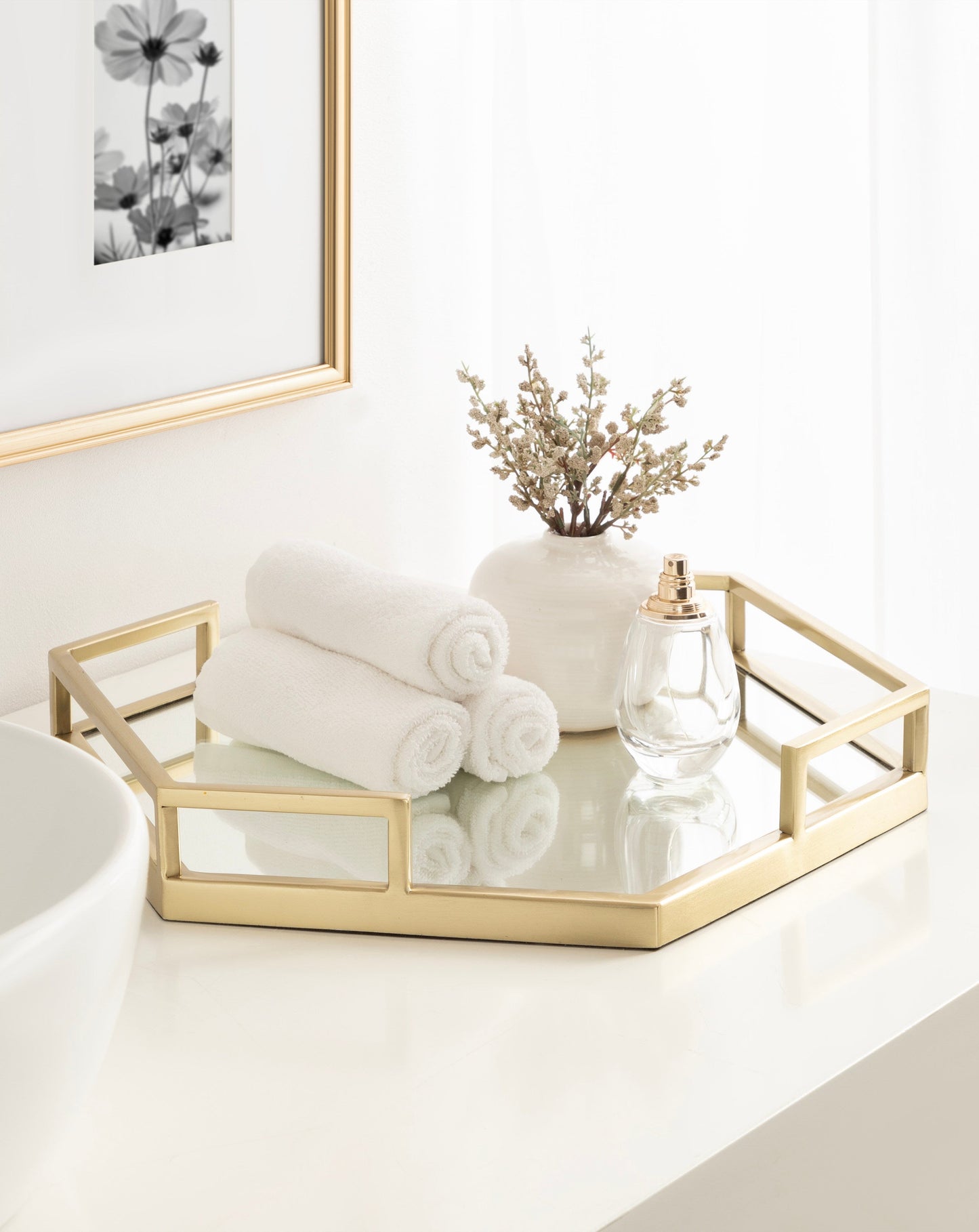 Gohana Hexagon Metal Tray