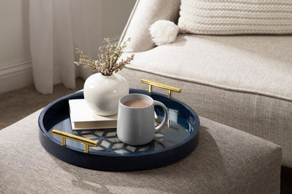 Caspen Round Decorative Tray