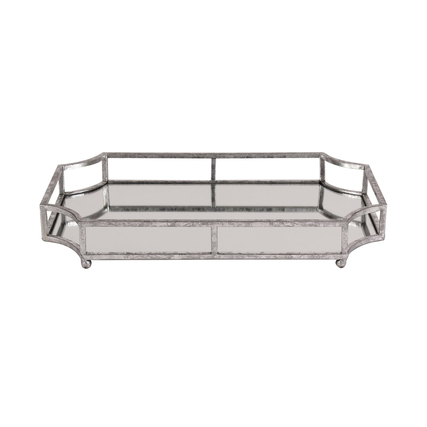 Ciel Metal Mirrored Scalloped Decorative Tray