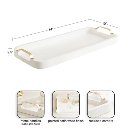 Farson Rectangle Tray with Handles