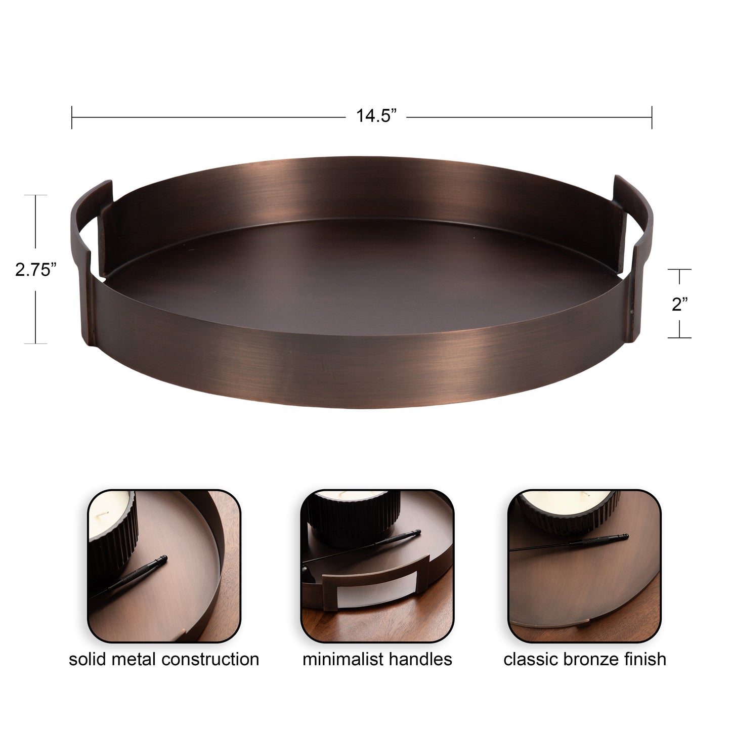 Myo Metal Round Tray