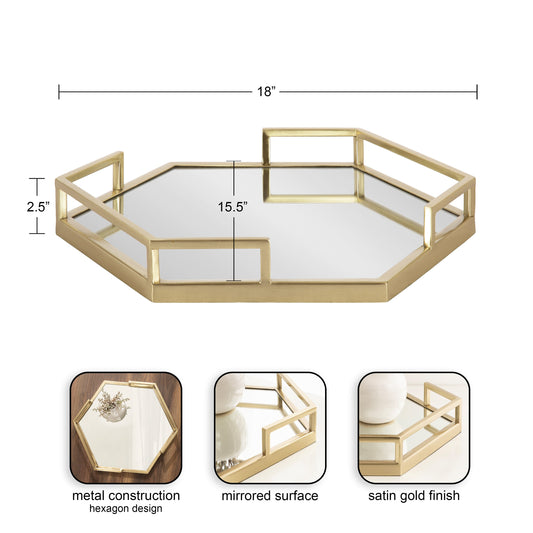 Gohana Hexagon Metal Tray