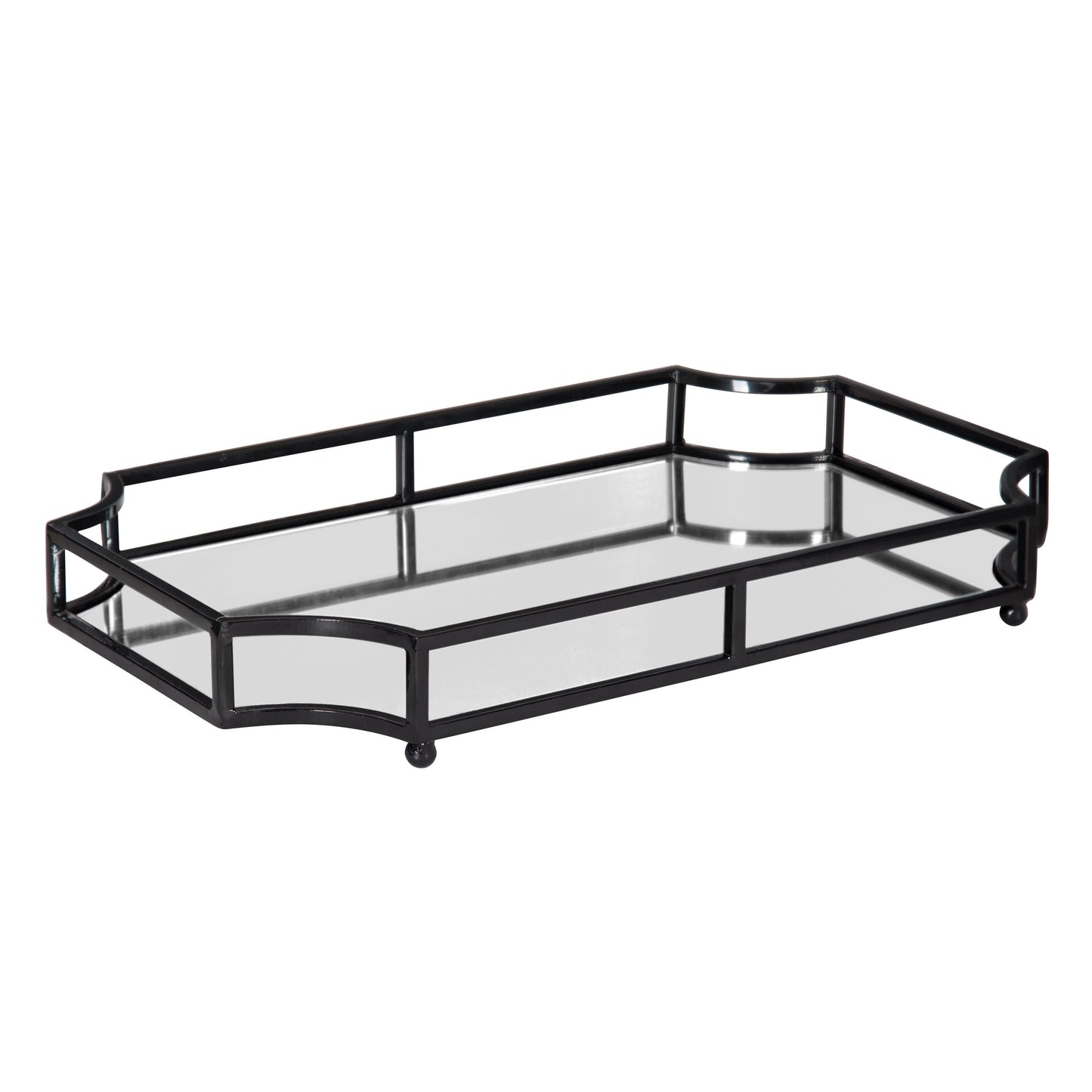 Ciel Metal Mirrored Scalloped Decorative Tray