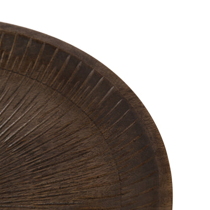 Zandros Round Carved Tray