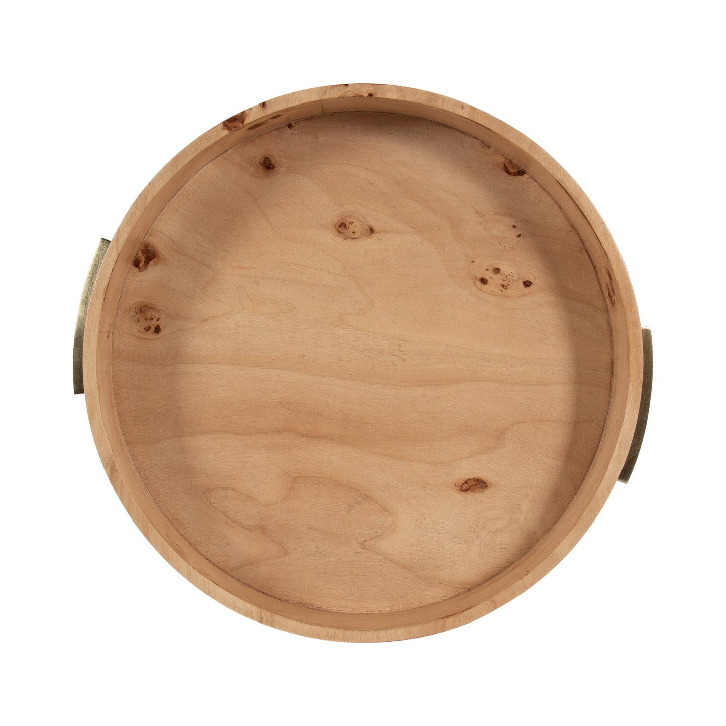 Burlock Round Tray with Handles