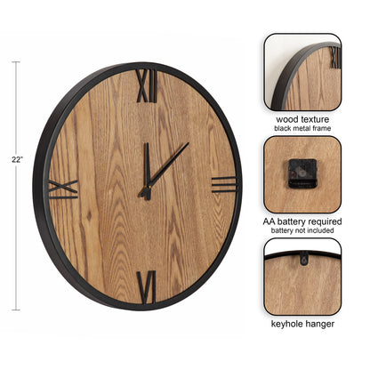 Pronte Wood Wall Clock
