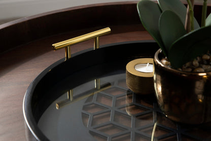 Caspen Round Decorative Tray