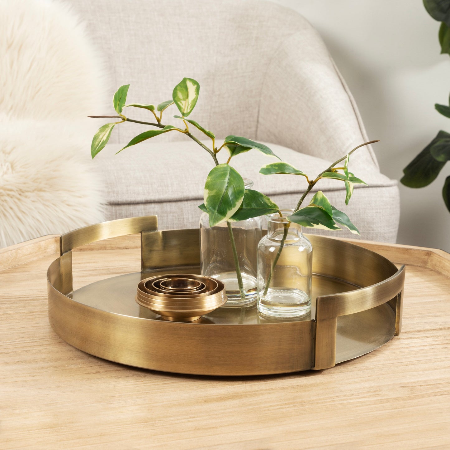 Myo Metal Round Tray