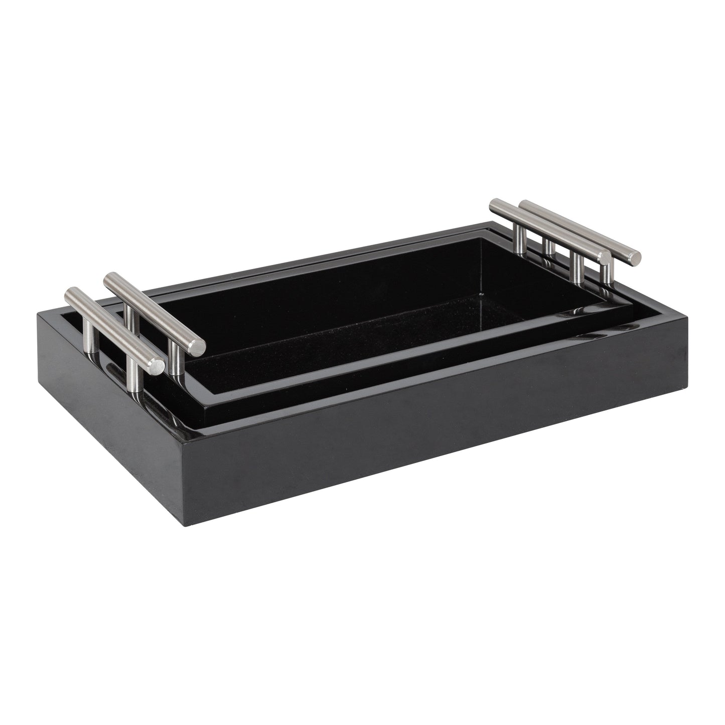 Lipton Rectangle Wood Tray Set