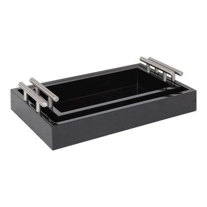 Lipton Rectangle Wood Tray Set