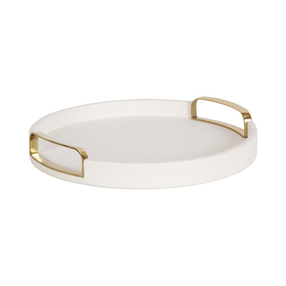 Valeska Round Tray with Handles