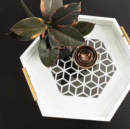 Caspen Hexagon Decorative Tray