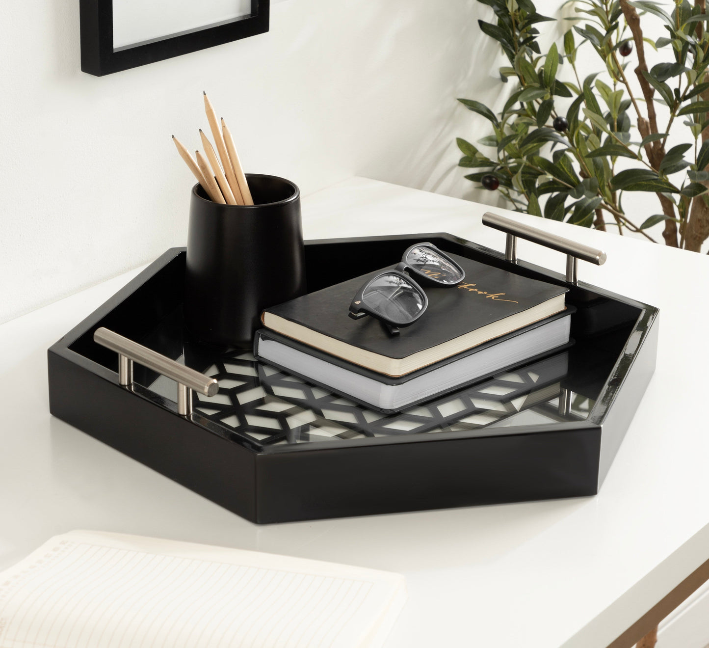 Caspen Hexagon Decorative Tray