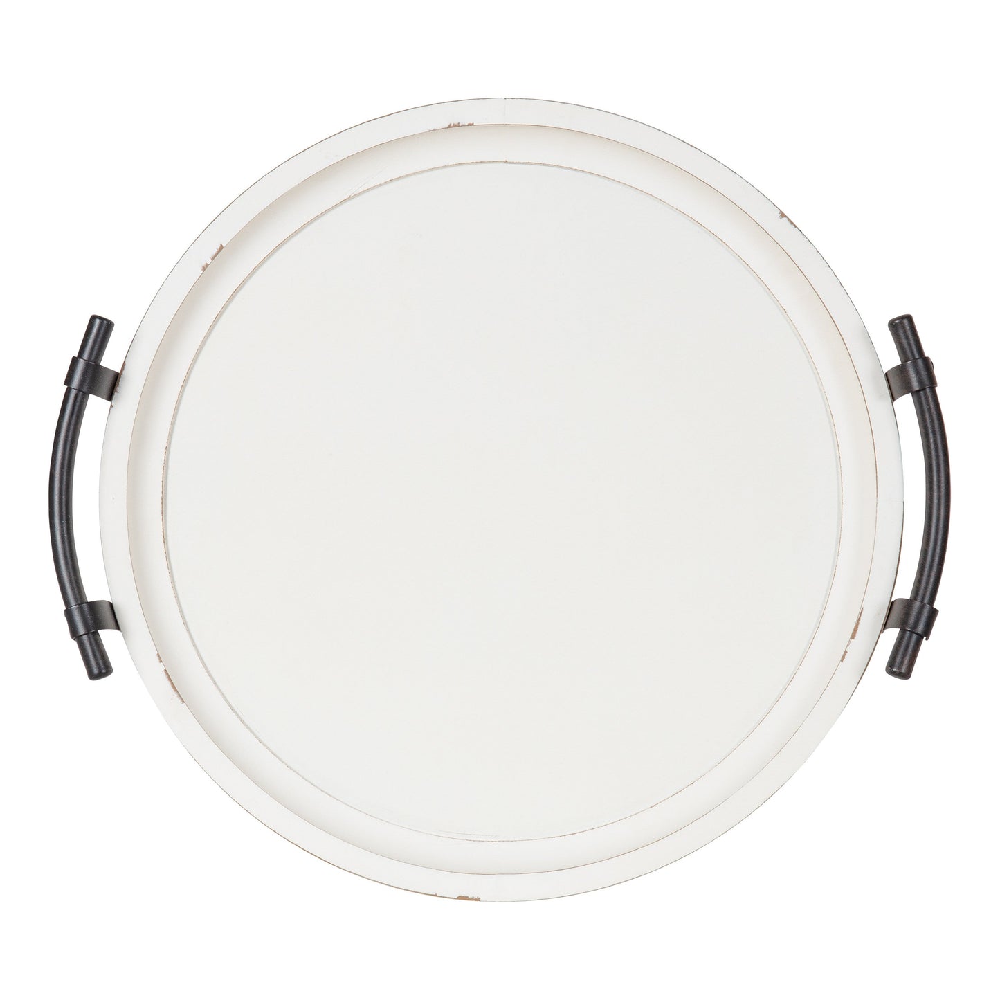 Bruillet Round Wooden Footed Tray