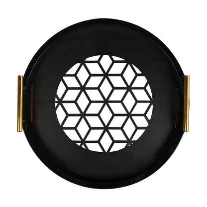 Caspen Round Decorative Tray