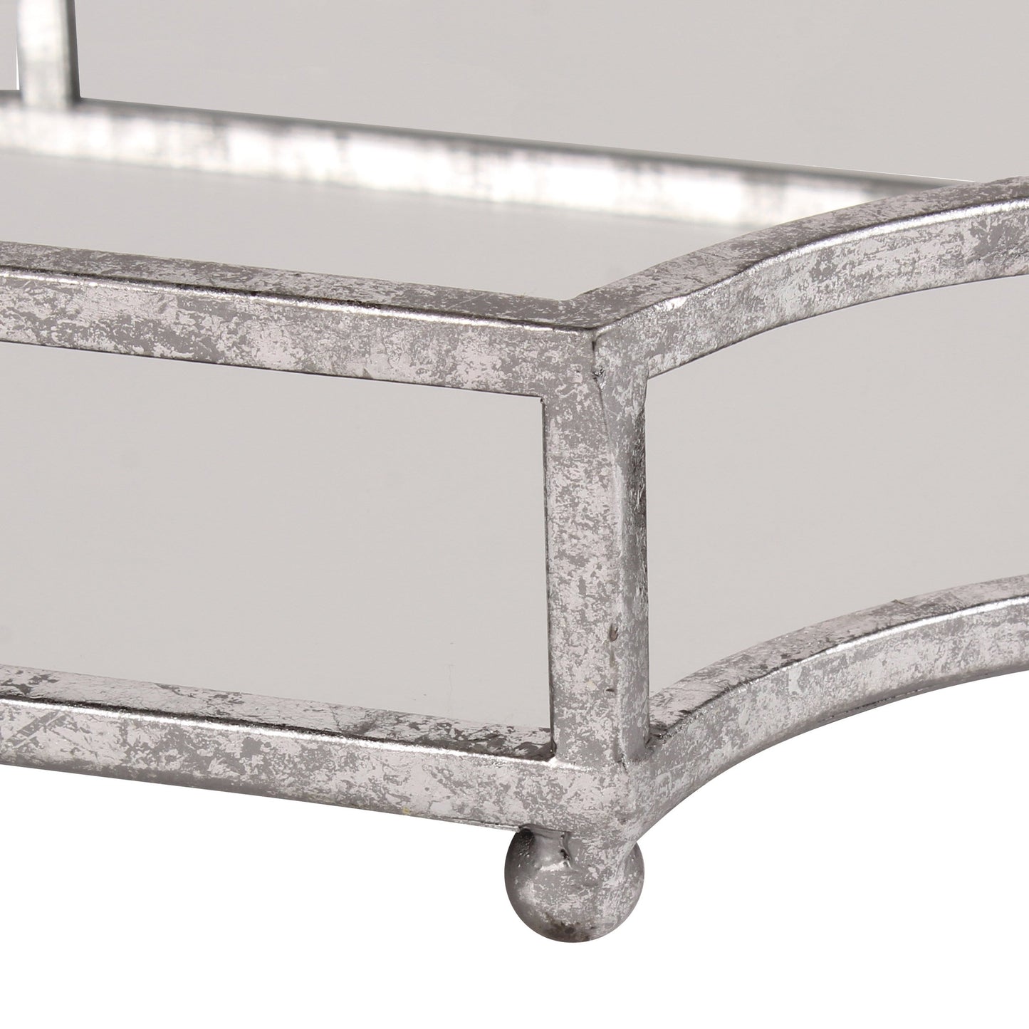 Ciel Metal Mirrored Scalloped Decorative Tray