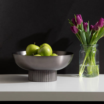 Rooks Ribbed Metal Bowl