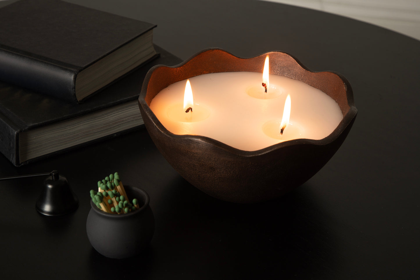Alessia Metal Candle Bowl