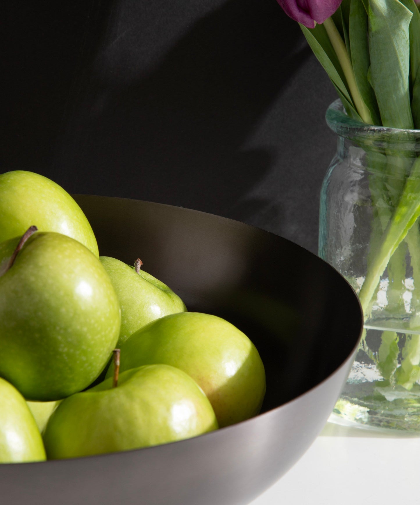 Rooks Ribbed Metal Bowl