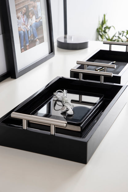 Lipton Rectangle Wood Tray Set