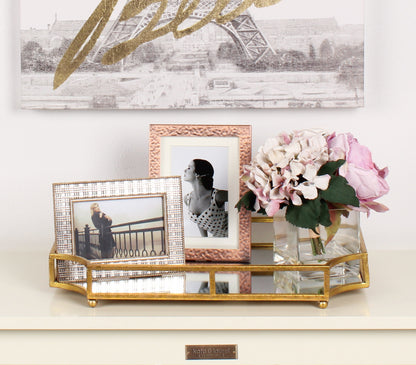 Ciel Metal Mirrored Scalloped Decorative Tray