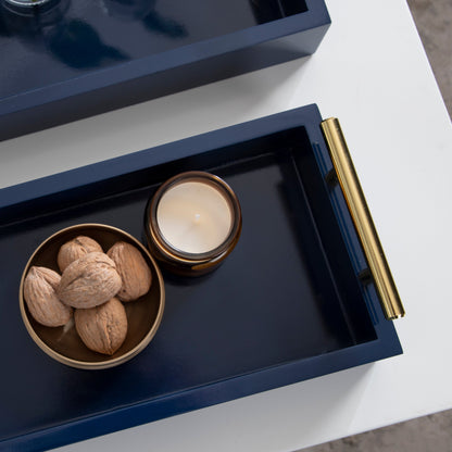 Lipton Rectangle Wood Tray Set