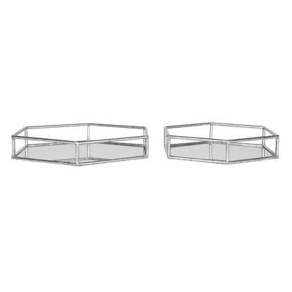 Felicia Nesting Metal Mirrored Decorative Trays