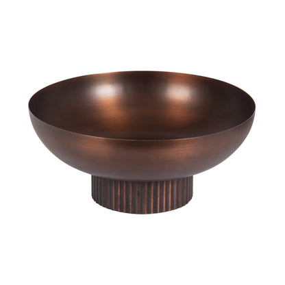 Rooks Ribbed Metal Bowl