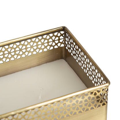 Pearce Rectangle Metal Wax Candle