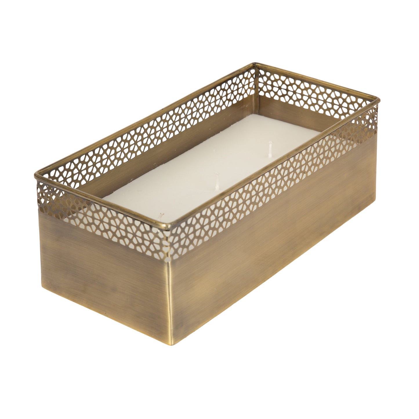 Pearce Rectangle Metal Wax Candle
