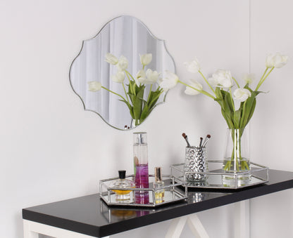 Felicia Nesting Metal Mirrored Decorative Trays