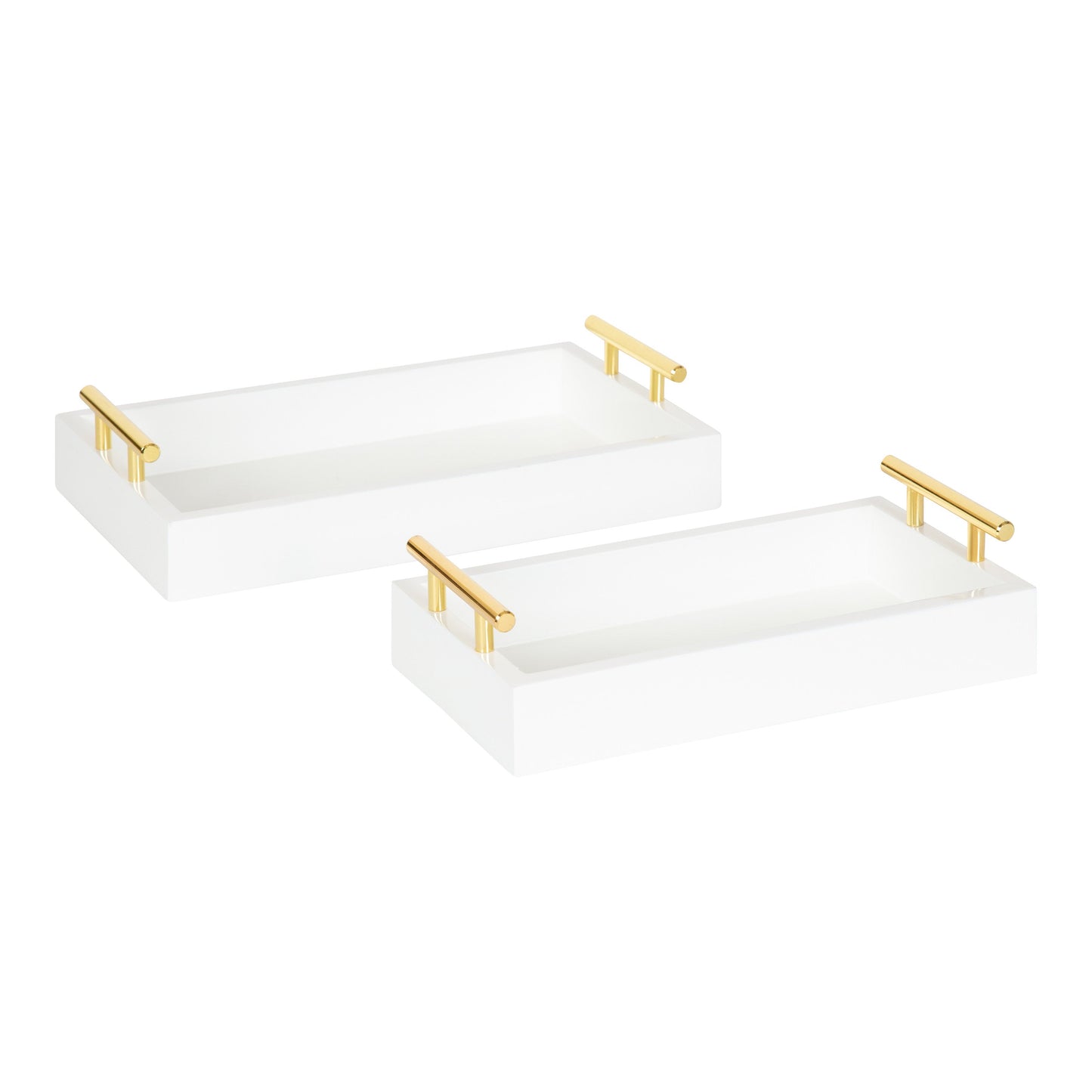 Lipton Rectangle Wood Tray Set