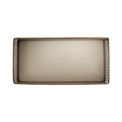 Pearce Rectangle Metal Wax Candle
