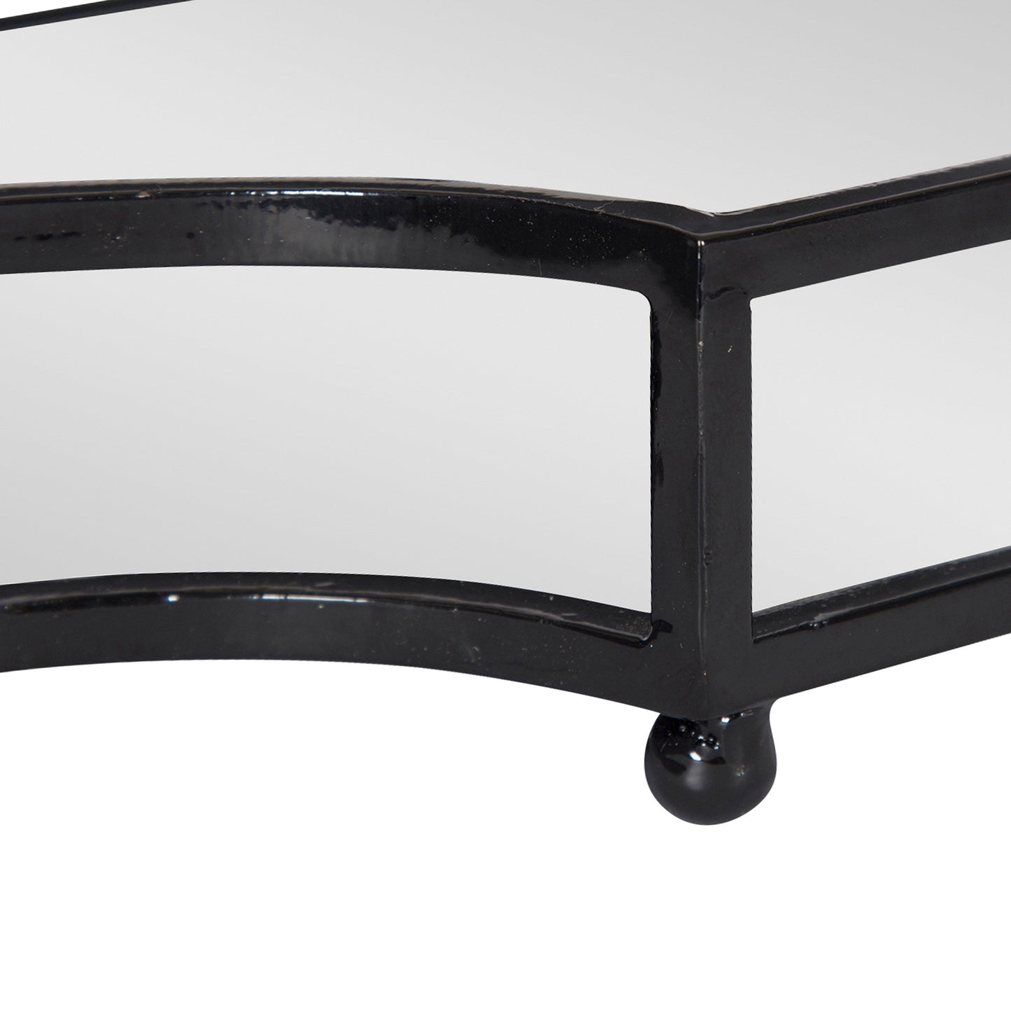 Ciel Metal Mirrored Scalloped Decorative Tray