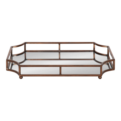 Ciel Metal Mirrored Scalloped Decorative Tray