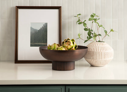 Rooks Ribbed Metal Bowl