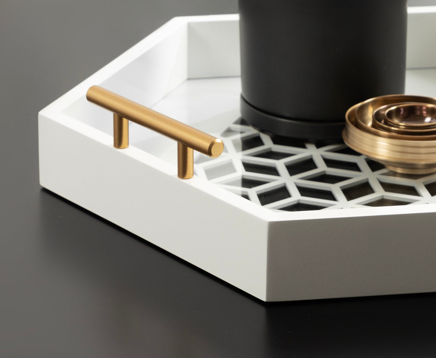 Caspen Hexagon Decorative Tray